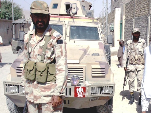 the soldiers were patrolling the spini sabzal cross neighbourhood in west quetta photo file