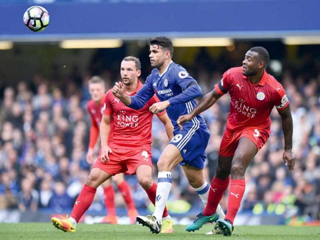 costa s seventh league goal of the campaign put chelsea ahead and hazard added the second before moses sealed the rout to give manager conte a well timed vote of confidence photo afp