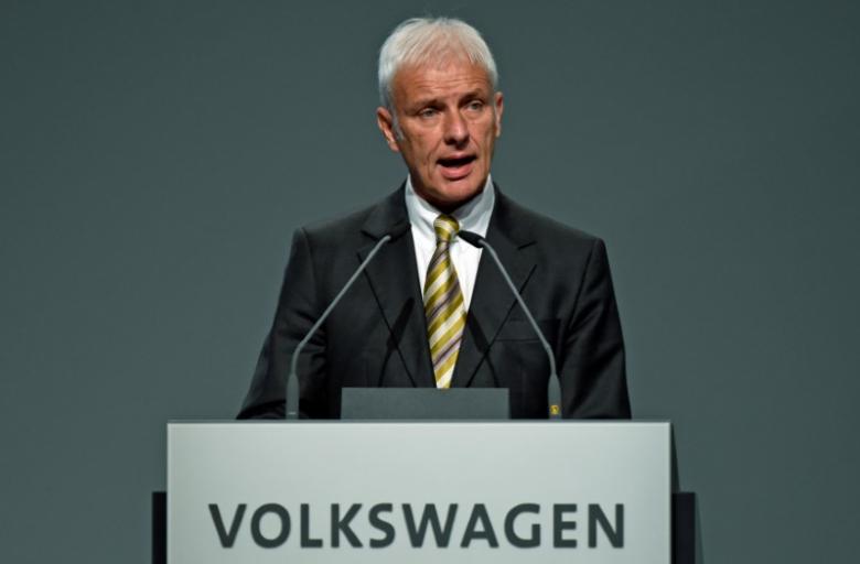 volkswagen ceo matthias mueller delivers his speech at the annual shareholder meeting in hanover germany photo reuters