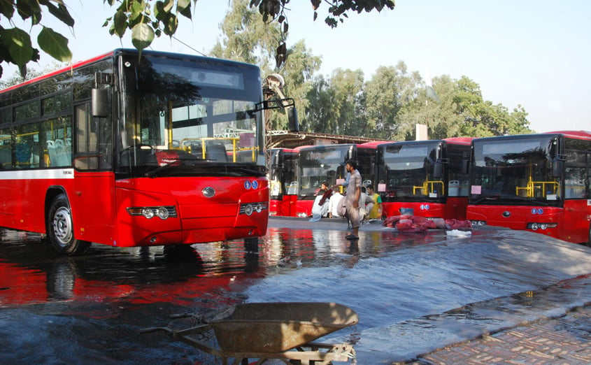 the company will own and operate these buses on the feeder routes of the lahore metro bus service and bill the pma on per kilometre basis photo riaz ahmed express