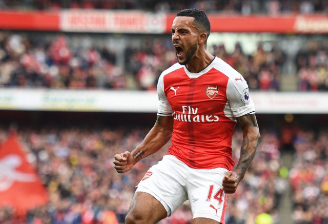 arsenal 039 s theo walcott celebrates after scoring their second goal at the emirates stadium on october 15 2016 photo afp arsenal 039 s theo walcott celebrates after scoring their second goal at the emirates stadium on october 15 2016 photo afp
