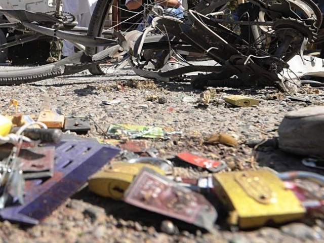 a file photo of the aftermath of an ied blast photo afp