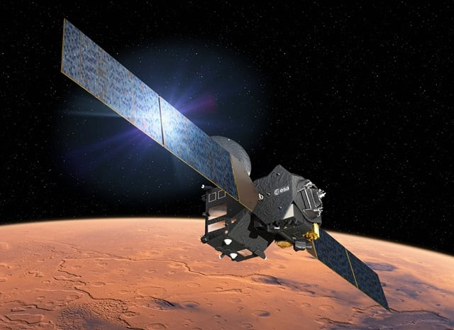 this file photo handout photo taken from the european space agency website on march 1 2016 shows an artist 039 s impression depicting the separation of the exomars 2016 entry descent and landing demonstrator module named schiaparelli from the trace gas orbiter and heading for mars europe 039 s schiaparelli mars lander is set to separate from its mothership on october 16 2016 for a three day one million kilometre 621 000 mile descent to the red planet 039 s surface to test landing gear for a future rover photo afp this file photo handout photo taken from the european space agency website on march 1 2016 shows an artist 039 s impression depicting the separation of the exomars 2016 entry descent and landing demonstrator module named schiaparelli from the trace gas orbiter and heading for mars europe 039 s schiaparelli mars lander is set to separate from its mothership on october 16 2016 for a three day one million kilometre 621 000 mile descent to the red planet 039 s surface to test landing gear for a future rover photo afp