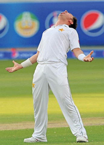 yasir was once again the go to man for pakistan as his five for gave the hosts the quick wickets they needed early on day four photo afp yasir was once again the go to man for pakistan as his five for gave the hosts the quick wickets they needed early on day four photo afp