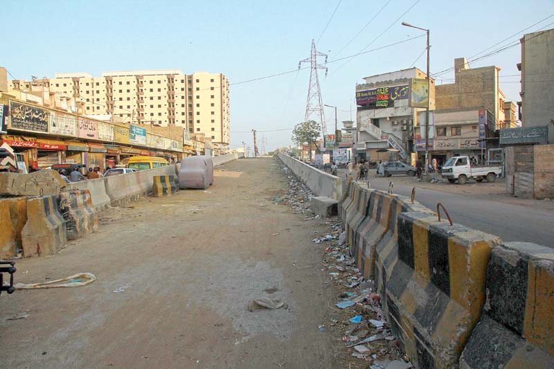 karachi metropolitan corporation started the construction of two flyovers at the korangi crossing to help ease traffic flow photo athar khan express