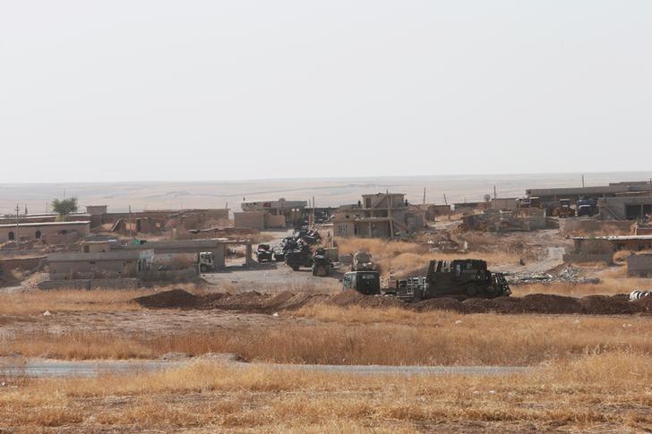 military vehicles for the iraqi security forces gather on the east of mosul during preparations to attack mosul iraq october 15 2016 reuters azad lashkari