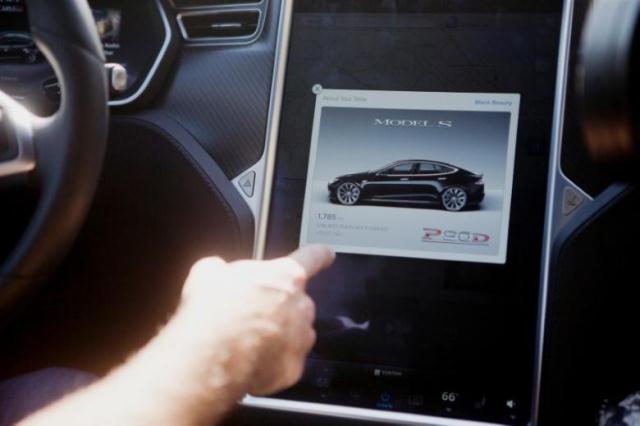 the tesla model s version 7 0 software update containing autopilot features is demonstrated during a tesla event in palo alto california u s october 14 2015 photo reuters