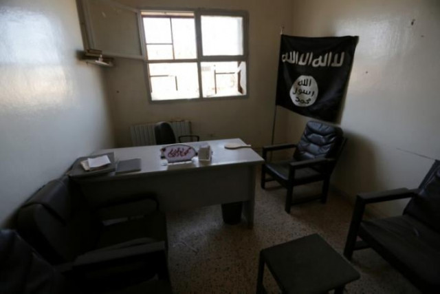 a view shows an office that was used by islamic state militants in turkman bareh village after rebel fighters advanced in the area in northern aleppo governorate syria photo reuters