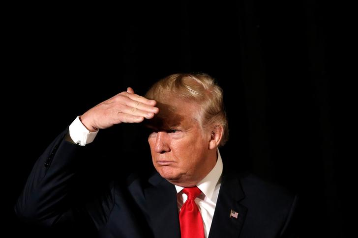 republican presidential nominee donald trump listens to a question as he appears at the quot retired american warriors quot conference during a campaign stop in herndon virginia us photo reuters