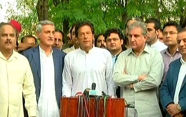 pti chief imran khan addressing a press conference in islamabad screen grab pti chief imran khan addressing a press conference in islamabad screen grab