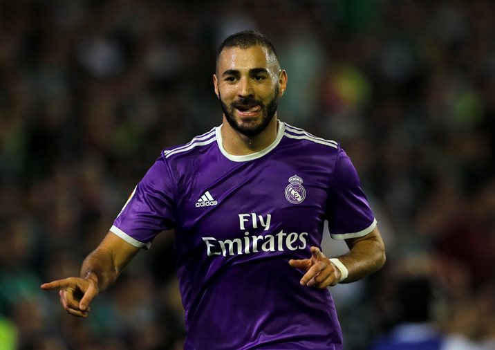 real madrid 039 s karim benzema celebrates after scoring against real betis on october 15 2016 photo reuters
