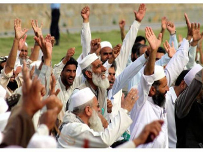 school staff stage sit in demand outstanding dues