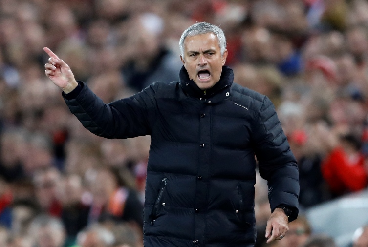 manchester united manager jose mourinho during match against liverpool at anfield on october 17 2016 photo reuters