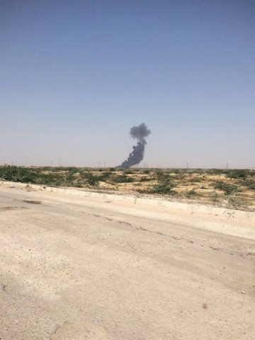 the plane took off from masroor base before it crashed in musharraf colony photo express the plane took off from masroor base before it crashed in musharraf colony photo express