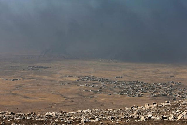 smoke rises from clashes in the east of mosul during clashes with islamic state militants in mosul iraq october 17 2016 photo reuters smoke rises from clashes in the east of mosul during clashes with islamic state militants in mosul iraq october 17 2016 photo reuters