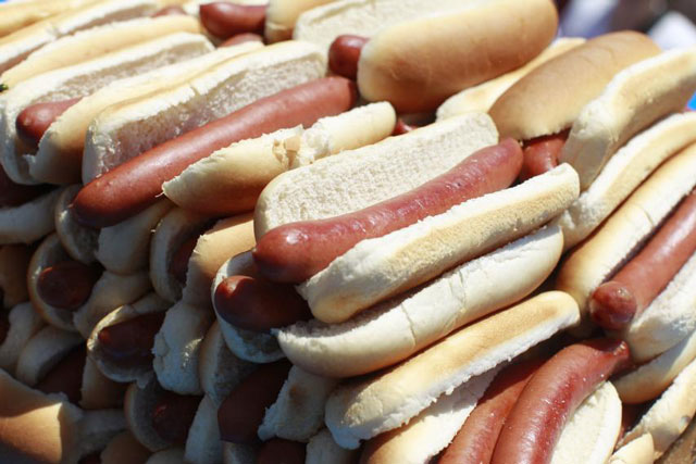 a pile of hot dogs photo reuters file