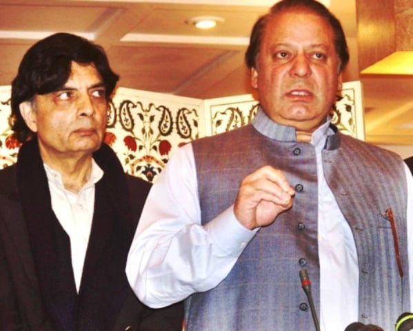 prime minister nawaz sharif r with federal interior minister chaudhry nisar ali khan l photo file prime minister nawaz sharif r with federal interior minister chaudhry nisar ali khan l photo file