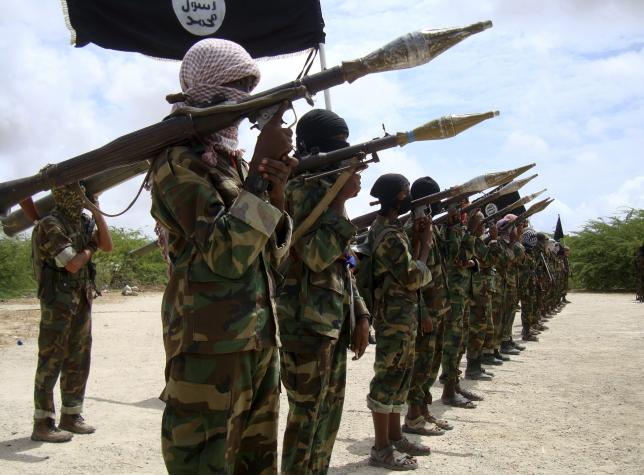 file photo of al shabaab militants parading new recruits after arriving in mogadishu photo reuters