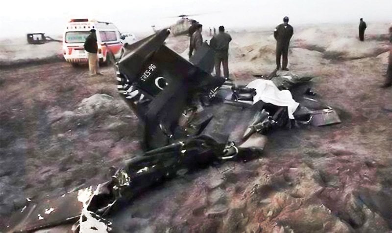 the wreckage of the mirage aircraft which crashed in karachi on tuesday photo online