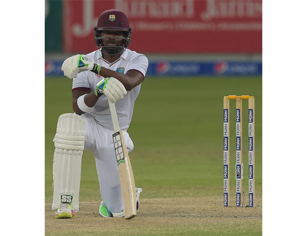 darren bravo reacts after his dismissal on october 17 2016 photo afp