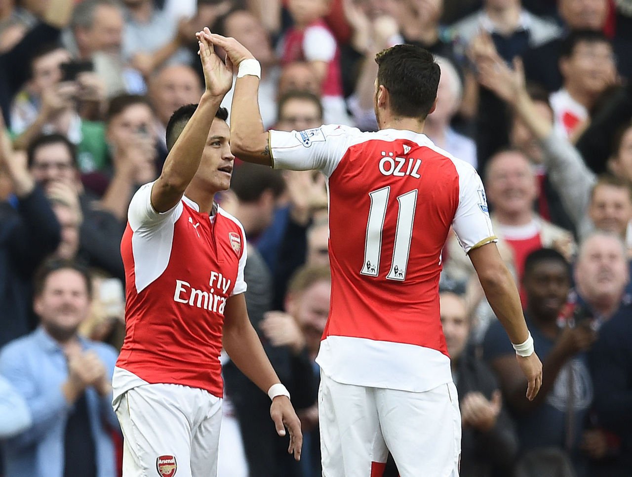 alexis sanchez l and mesut ozil r photo reuters