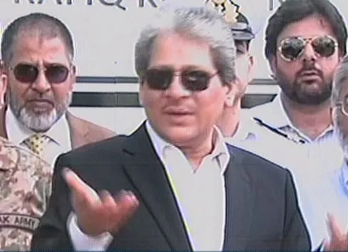 dr ishratul ebad talking to media in karachi photo express file dr ishratul ebad talking to media in karachi photo express file