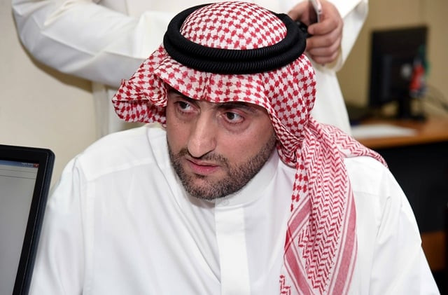 kuwaiti candidate for the upcoming parliamentary elections sheikh malek al hmoud al sabah registers in kuwait city on october 19 2016 photo afp kuwaiti candidate for the upcoming parliamentary elections sheikh malek al hmoud al sabah registers in kuwait city on october 19 2016 photo afp