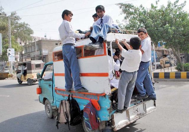 a number of school children travel in a van hyderabad parents of certain students in karachi approached the court against what they saw as an unjustified increase in school fee photo online a number of school children travel in a van hyderabad parents of certain students in karachi approached the court against what they saw as an unjustified increase in school fee photo online