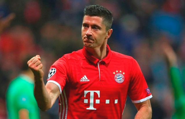 bayern munich 039 s robert lewandowski celebrates his goal against psv eindhoven on october 19 2016 photo reuters bayern munich 039 s robert lewandowski celebrates his goal against psv eindhoven on october 19 2016 photo reuters