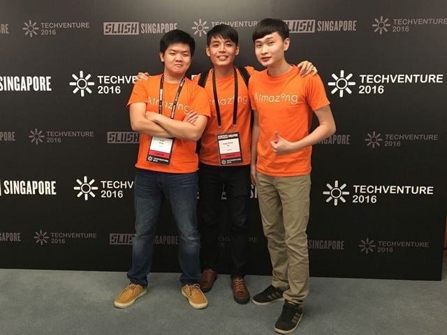 the aimazing team at slush singapore in september 2016 photo jun ting