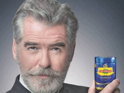 distressed by pan bahar s deceptive use of image pierce brosnan
