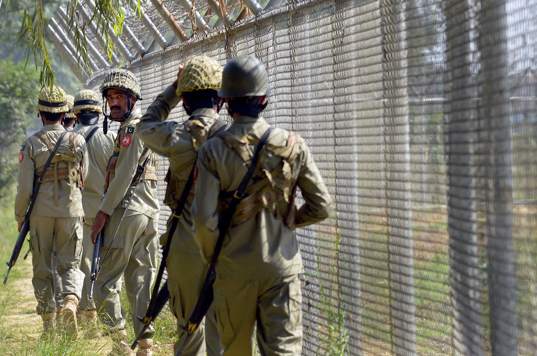 pakistan rangers befittingly responded to unprovoked firing and shelling from across the border says ispr photo afp