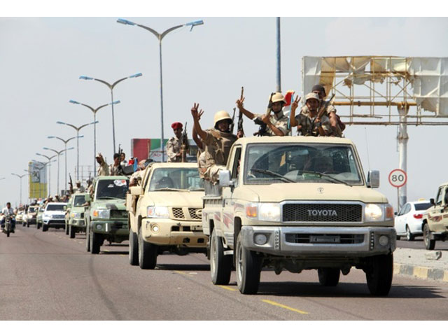 yemeni fighters from the separatist southern movement arrive in aden on october 13 2016 for a rally marking the anniversary of the south 039 s revolt against british colonial rule photo afp