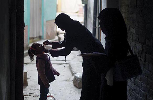 he said polio drops would be administered to unattended children within seven to 14 days photo afp