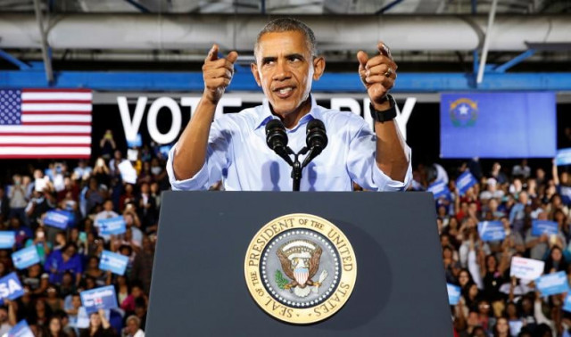 us president barack obama speaks at a rally to support hillary clinton 039 s campaign in las vegas nevada october 23 2016 photo reuters us president barack obama speaks at a rally to support hillary clinton 039 s campaign in las vegas nevada october 23 2016 photo reuters
