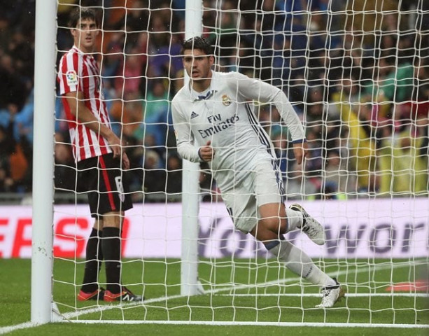real madrid 039 s alvaro morata celebrates his goal against athletic bilbao on october 23 2016 photo reuters real madrid 039 s alvaro morata celebrates his goal against athletic bilbao on october 23 2016 photo reuters