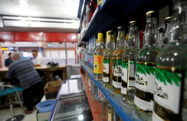 bottles of alcohol are seen at a wine shop in baghdad iraq august 24 2016 photo reuters