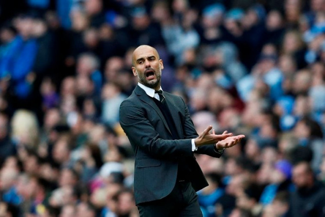 manchester city manager pep guardiola reacts during match against southampton on october 23 2016 photo reuters manchester city manager pep guardiola reacts during match against southampton on october 23 2016 photo reuters