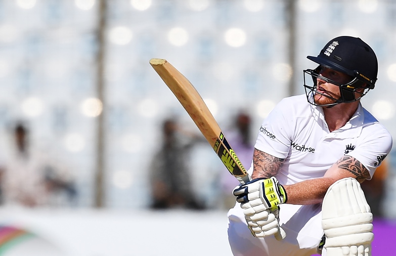 england 039 s ben stokes plays a shot during the third day 039 s play of the first test match between bangladesh and england at zahur ahmed chowdhury cricket stadium in chittagong on october 22 2016 photo afp