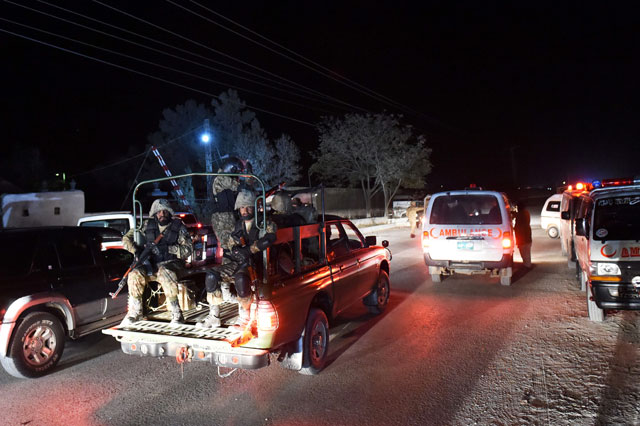 60 killed at least 165 injured as militants storm police training centre in quetta photo afp