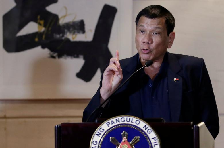 president of the philippines rodrigo duterte attends a news conference during his visit in beijing china october 19 2016 photo reuters