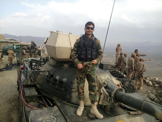 a file photo of pakistan army captain rohullah mohmand who lost his life during a clearance operation in quetta on tuesday photo express