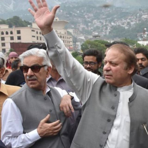 imran khan on tuesday claimed pm nawaz had become a security risk for the country photo source twitter