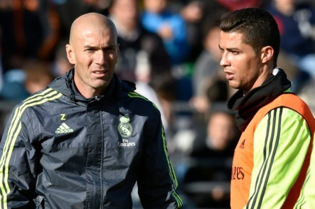 zinedine zidane and cristiano ronaldo photo afp zinedine zidane and cristiano ronaldo photo afp
