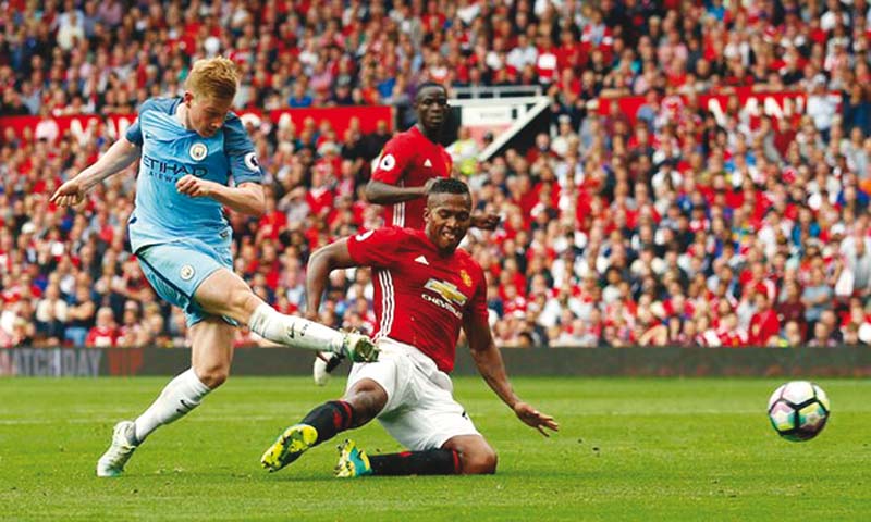 defending champions city make the journey across manchester on a run of five league and cup games without victory photo reuters