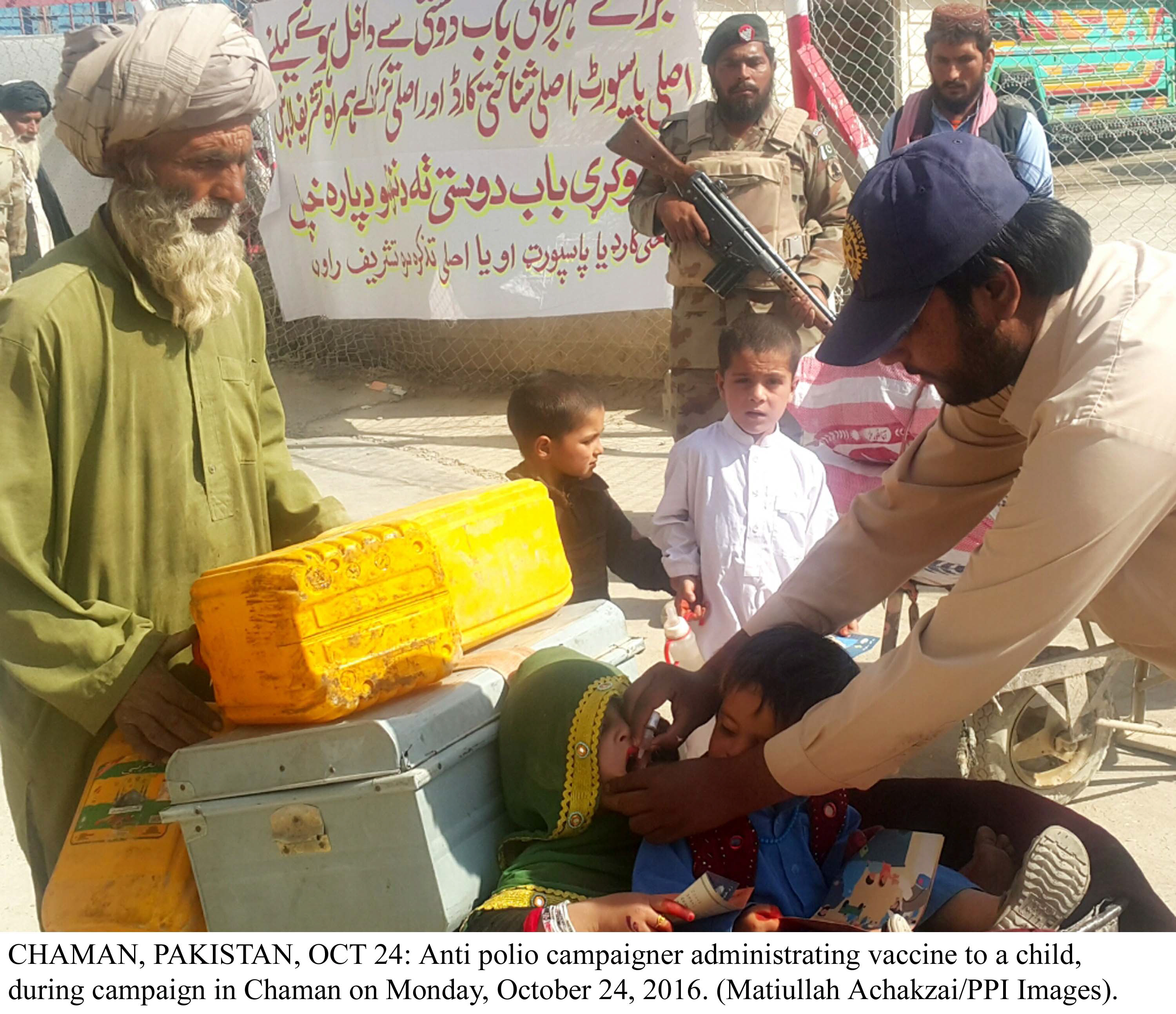 an anti polio campaign is being carried out in the k p s 13 high risk districts photo app