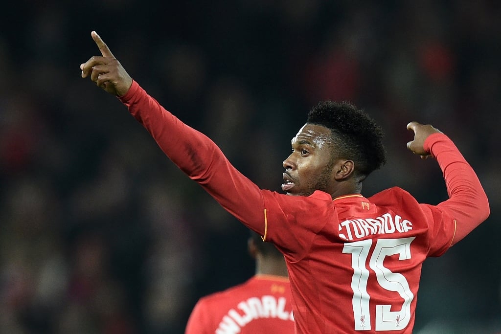 daniel sturridge celebrates after scoring liverpool 039 s second goal on october 25 2016 photo afp