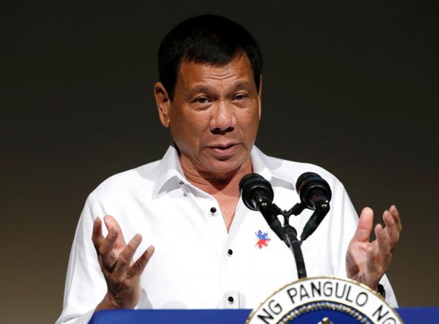 philippine president rodrigo duterte delivers a speech at philippines economic forum in tokyo japan october 26 2016 photo reuters