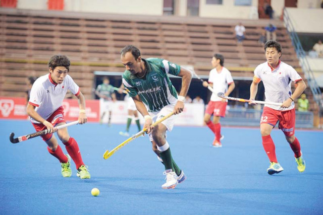 pakistan are almost certain to qualify for the last four but can still be knocked out if they lose by seven goals to china in their final group game today photo courtesy ahf pakistan are almost certain to qualify for the last four but can still be knocked out if they lose by seven goals to china in their final group game today photo courtesy ahf