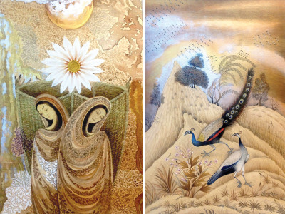 on display hn kazmi showcases his miniature paintings on display hn kazmi showcases his miniature paintings